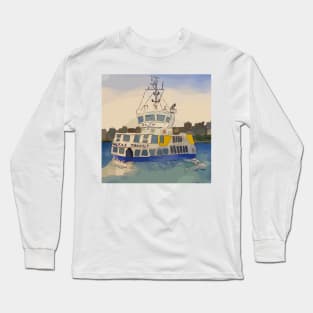 Ferry Boat in Halifax Nova Scotia Canada Long Sleeve T-Shirt